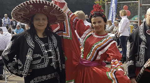 Mexicaanse professionele dansers en danseressen