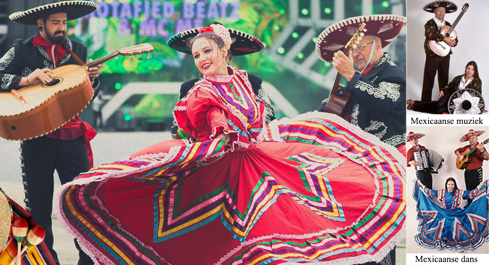 Mexicaanse act op podium