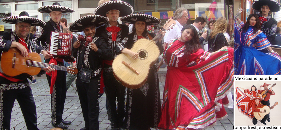 Mexicaanse Dj en danseressen
